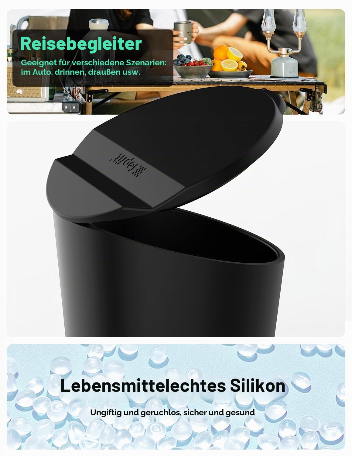 Auto-Mülleimer mit Deckel