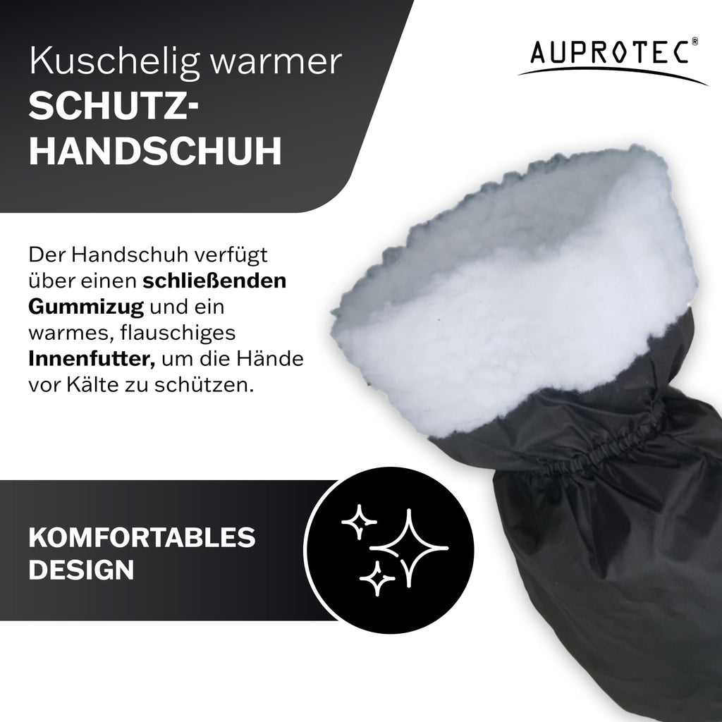 Eiskratzer mit Schutzhandschuh