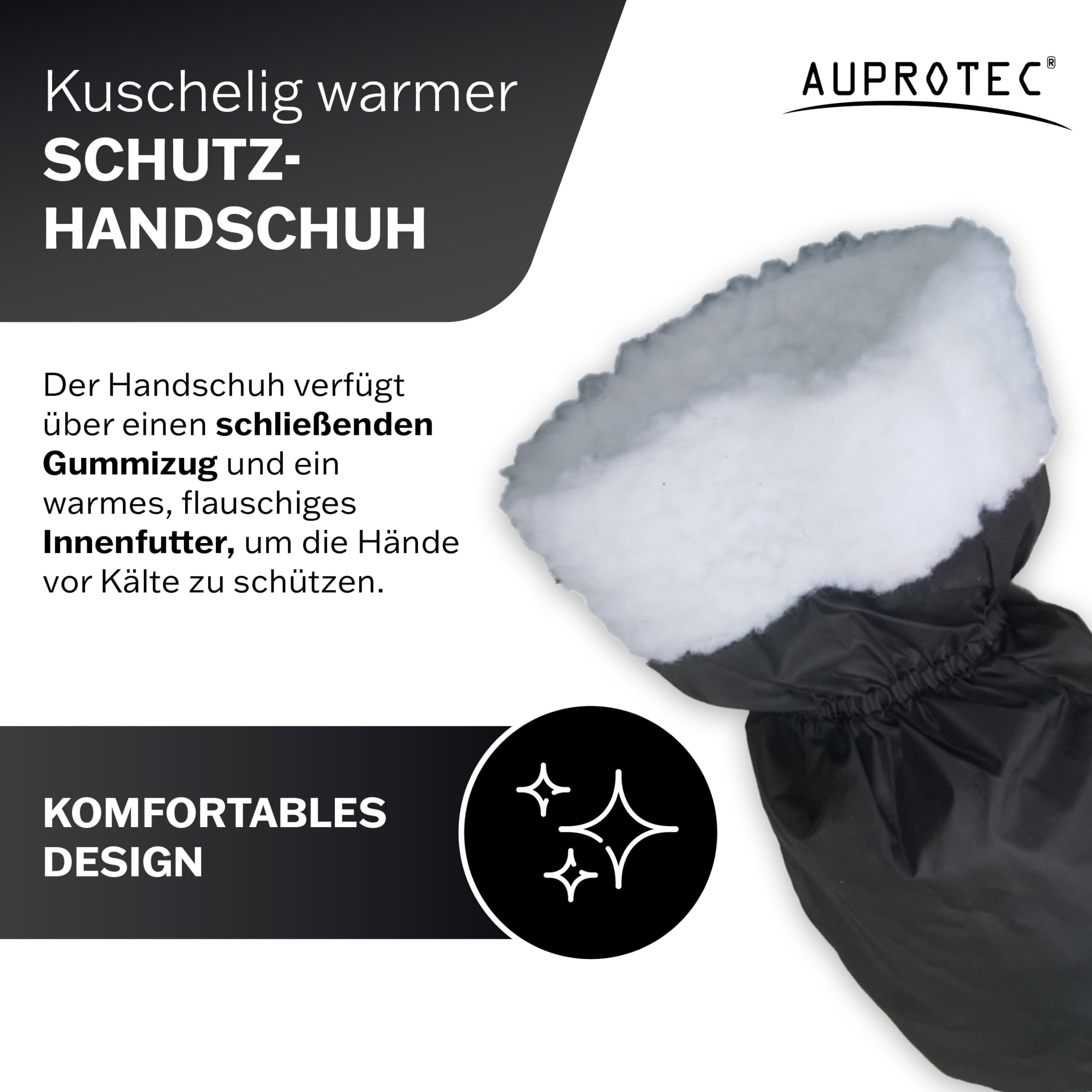 Eiskratzer mit Schutzhandschuh