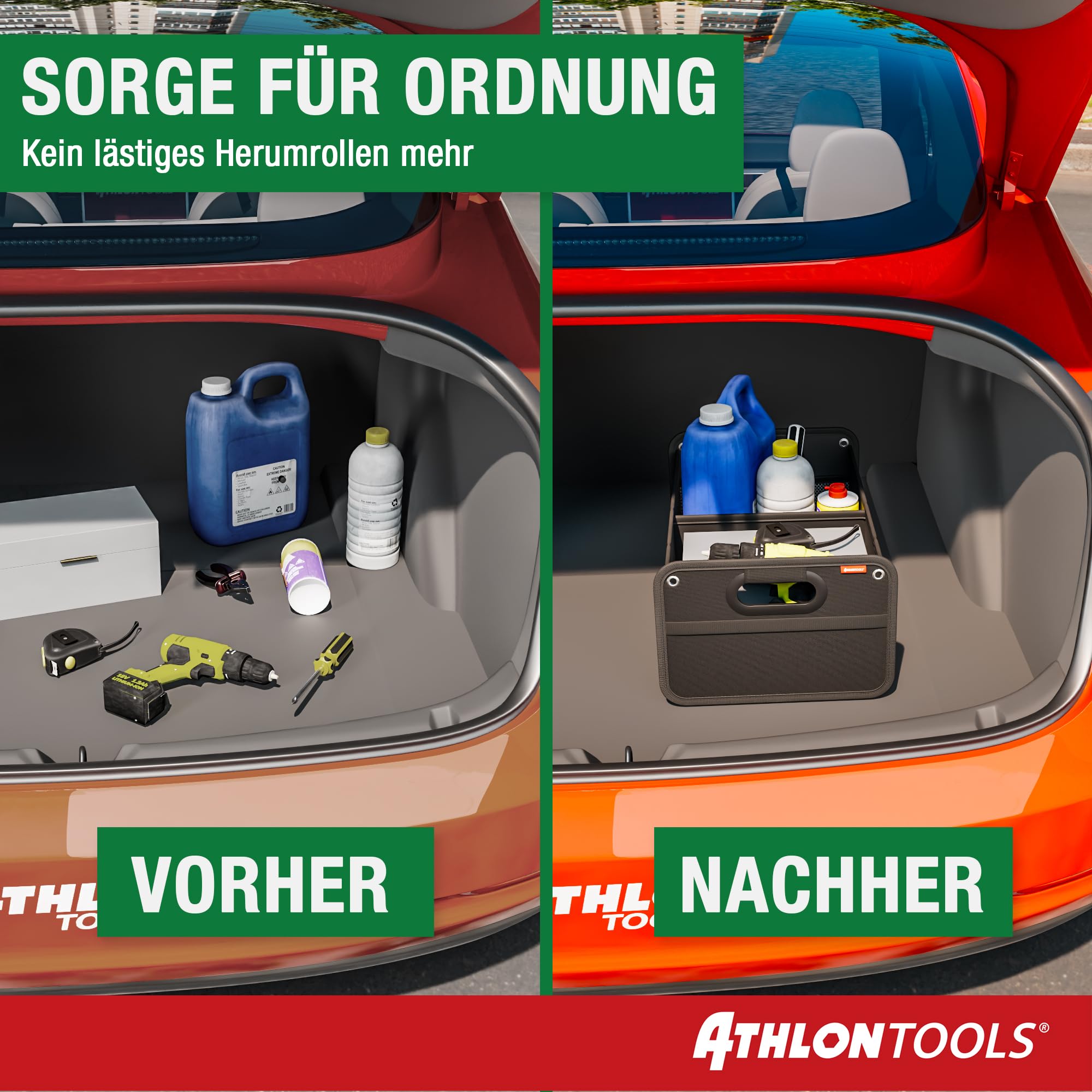 Faltbarer Kofferraum-Organizer